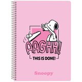 SNOOPY Bilježnica A5 - kvadratići, 80 listova | shoptok.hr