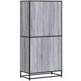 vidaXL Visoka ploča siva Sonoma 68x35x139 cm Konstruirano drvo | shoptok.hr