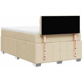  Krevet s oprugama i madracem krem 120 x 200 cm od tkanine | shoptok.hr