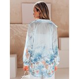 DStreet Koszula damska oversize w kwiaty KWIACYNTA niebieska | Shoptok.si