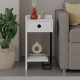 Hanah home Sirius Left - White v2 White Nightstand u