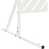  Zaslon za privatnost 100 x 50 x 180 cm Čelik Bijela | Eponuda.com