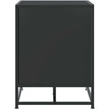 vidaXL Klop za čevlje črna 80x40x53,5 cm inženirski les in kovina | Shoptok.si