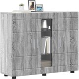 vidaXL Strani šal Siva sonoma 55.5 x 29 x 100 cm Konstruiran les | Shoptok.si