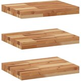  Plutajuće police 3 kom 40x30x4 cm Masivno drvo akacije s uljnim premazom | Shoptok.si