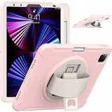 JTech Ohišje za iPad Air 5/Air 4/Pro 11 z vrtljivim stojalom in pisalom Stylus Pen Space Pink, (22025851) | Shoptok.si