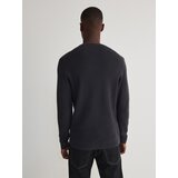 Reserved - Pamučni džemper - tamnosmeđe | shoptok.hr