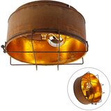 QAZQA Industrijska stropna svetilka rjavo rjava 35 cm - Barril | Shoptok.si