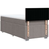 vidaXL Krevet s oprugama i madracem smeđesivi 100 x 200 cm od tkanine | shoptok.hr