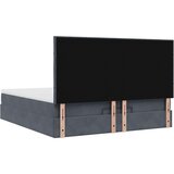  Okvir kreveta s madracima tamnosivi 180x200cm baršunasti | shoptok.hr