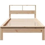  Krevet s regalom za knjige bez madraca 100 x 200 cm od borovine | shoptok.hr