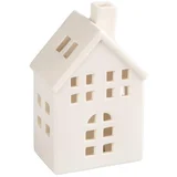 Porcelanska kućica za sveću 14,5 cm, bela