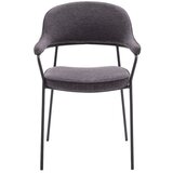 Unique Furniture Temno siv jedilni stol z nasloni za roke Kindersley – | Shoptok.si