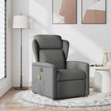 Maison Chic masažni naslanjač - Relax naslanjač temno sivo blago, (22134468) | Shoptok.si