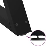  Noge za blagovaonski stol 2 kom Crne 90 x (72-73,3) cm Čelične | shoptok.hr