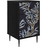  Noćni ormar DOKKUM Crni hrast 36 x 33 x 61 cm Konstruirano drvo | shoptok.hr