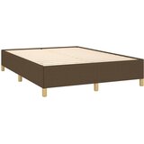  Okvir za krevet bez madraca tamnosmeđi 140 x 190 cm od tkanine | shoptok.hr