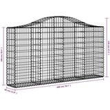  Obokane gabion košare 50kosov 200x30x100/120cm pocinkano železo, (21000356) | Shoptok.si