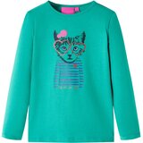  Dječja majica dugih rukava jarkozelena 104 | shoptok.hr