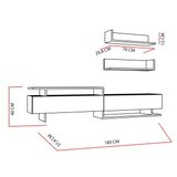 HANNAH HOME TV komoda Ayaz hrast-bijela | Eponuda.ba