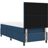  Krevet s opruga kutije s LED trakama Plava 90 x 190 cm tkanina | shoptok.hr