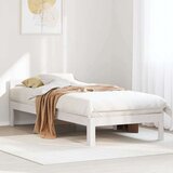 vidaXL Posteljni okvir brez vzmetnice bel 80x200 cm trdna borovina | Shoptok.si