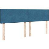 vidaXL otomanski okvir kreveta s madracima plavi 200x200cm baršunasti | shoptok.hr