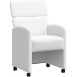  Blagovačke stolice s kotačima 2 pcs Bijelo 58 x 65 x 98 cm | shoptok.hr