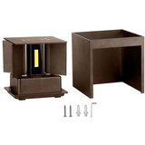  LED spoljašnje zidno svetlo LED/11W/230V 3000K IP65 braon | Eponuda.com