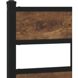  Metalni okvir kreveta bez madraca boja hrasta 183x213 cm | shoptok.hr
