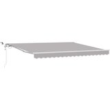  Skrovita tenda Svijetlo siva 400 × 350 cm Poliester i metal | Eponuda.ba