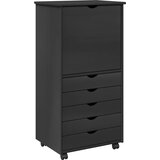  Mobilni ormar Siva 53 x 39 x 103 cm Čvrsto borovo drvo | shoptok.hr