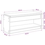  Klupa za cipele s jastučićem Hrast artisan 103 x 38 x 45 cm | shoptok.hr