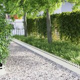  Rubnjaci za travnjak 10 kom. 103 x 0,05 x 22 cm Čelik Bijela | shoptok.hr