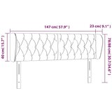  Uzglavlje s ušima tamnozeleno 147x23x78/88 cm baršunasto | shoptok.hr