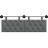  Držeće uzglavlje Zidne Tamno siva 130 x 55 x 7 cm tkanina - Tamno siva 120 cm bez LED | shoptok.hr