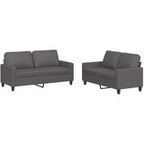  2-dijelni set sofa s jastucima sivi od umjetne kože | shoptok.hr