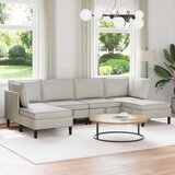  Komplet pohištva za dnevno sobo z blazino 6 pcs Krem Žamet, (5000272720) | Shoptok.si