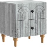  Noćni ormar s ladicama 2 pcs Siva sonoma 43 x 34,5 x 48 cm | shoptok.hr