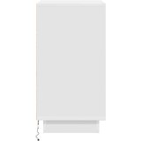  Noćni ormarić s LED svjetlima bijeli 38x34x65 cm | shoptok.hr