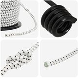  Bungee užadi s kukama 8 mm Crna i bijela PP i guma | shoptok.hr