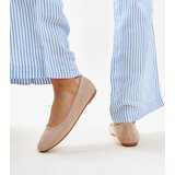 Gemre Beige Eco Suede Ballet Flats Jala | shoptok.hr