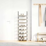  Stalak za cipele 8 nivoa crni 44x28x145 cm netkana tkanina | shoptok.hr