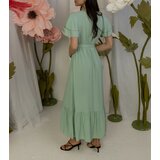Gemre Green maxi dress with short sleeves Akina u