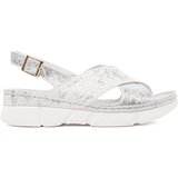 GOODIN White flat sandals | Shoptok.si