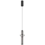 Nova Luce Siva steklena LED zatemnitvena viseča svetilka ø 12 cm Ulon – Cene