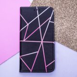 Onasi mistik preklopna torbica samsung galaxy A13 5G A136 / galaxy A04s - črna z roza črtami | Shoptok.si