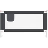  Sigurnosna ograda za dječji krevet tamnosiva 150x25 cm tkanina | shoptok.hr
