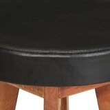  Barski stolci 2 kom od prave kože i masivnog bagremovog drva | shoptok.hr