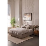 Bonami Selection Bež oblazinjena zakonska postelja s prostorom za shranjevanje z letvenim dnom 180x200 cm Thessa Pillow – | Shoptok.si